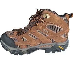 Merrell Moab 3 Mid Waterproof Mens Hiking Boots Brown Size 9.5